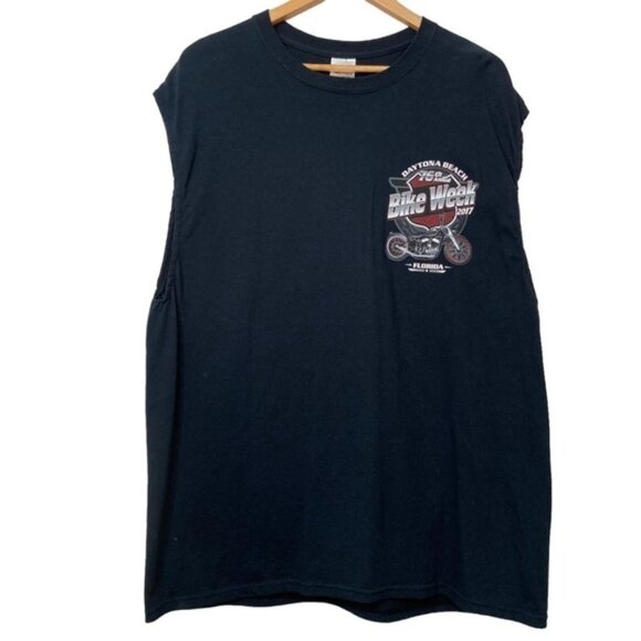 Daytona Florida bike week 2017 muscle tee black 100% jersey cotton unisex XL - Picture 2 of 9